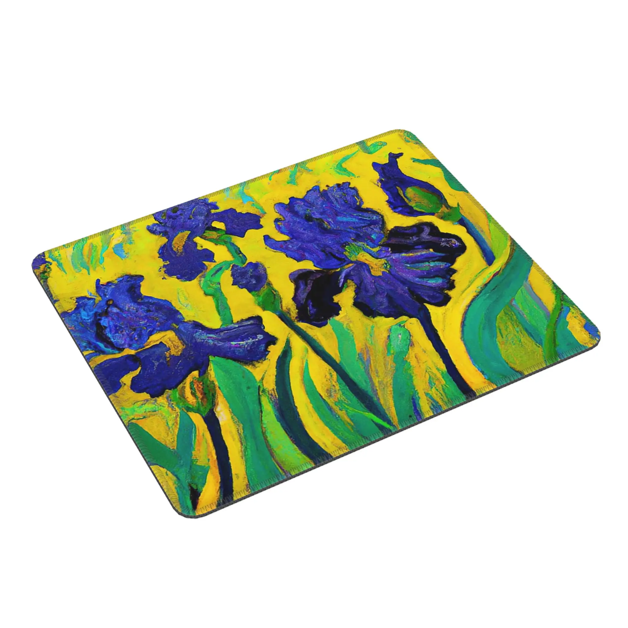Van Gogh Irises Oil Painting Art Mouse Pad Computer Keyboard Mouse Mat Gamer PC Laptop Desk Mat Office Accessories Table Mats