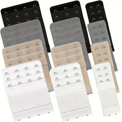 12 pcs tretch Bra Buckle Extension, 2/3/4 Hook Buckle Bra Adjustment Back Buckle Underwear Row Buckle