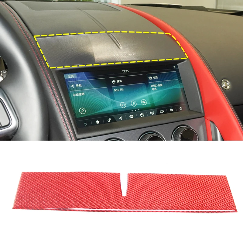 

For 2013-2022 Jaguar F-TYPE soft carbon fiber car central control decoration sticker car interior protection accessories