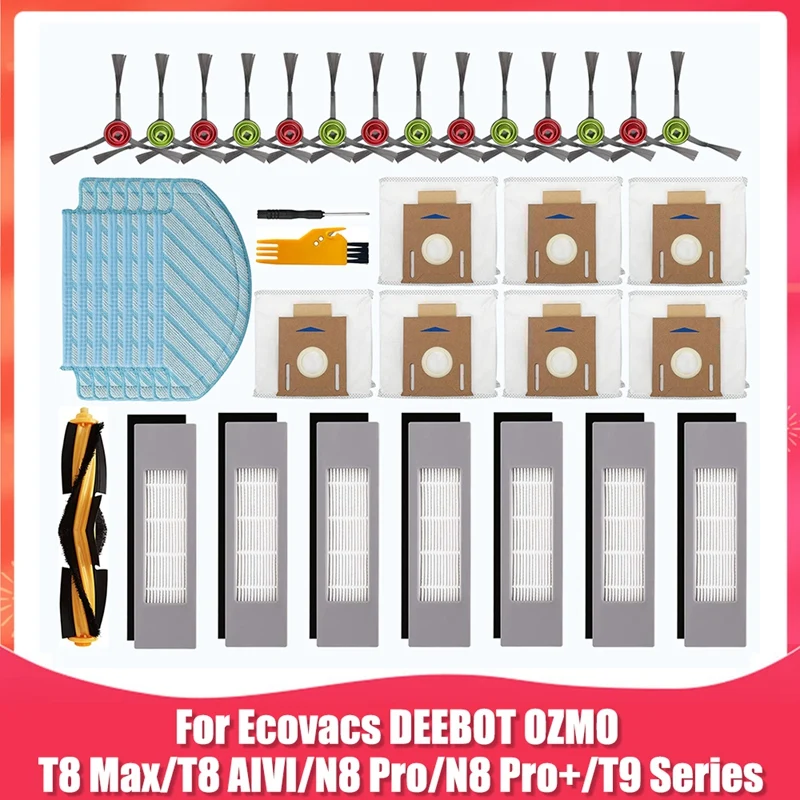 

Набор аксессуаров для робота-пылесоса Ecovacs Deebot Ozmo T9 T8 Series T8 Max T8 AIVI N8 Pro N8 Pro