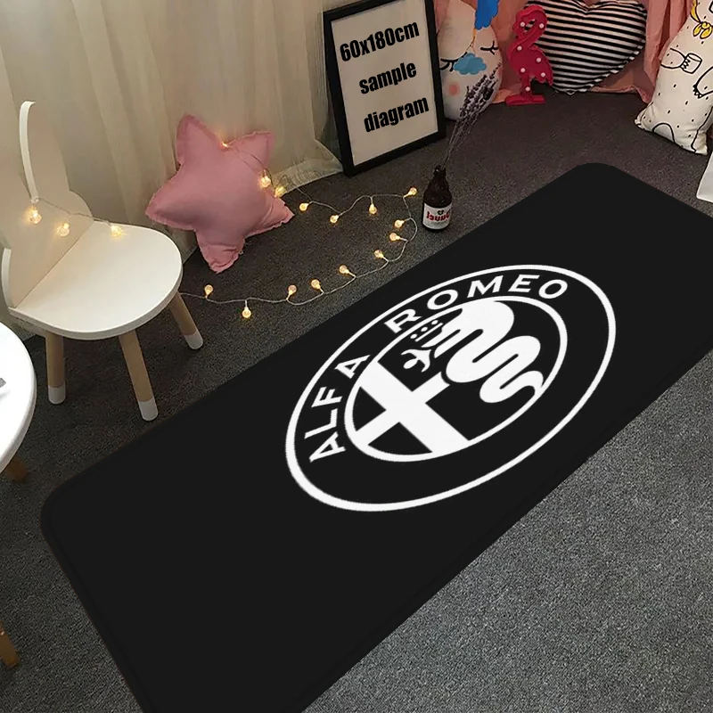 Entrance Doormat B-Alfa Romeos Prayer Carpet Soft Room Rugs Foot Carpets Bathroom Rug Floor Mat Non-slip Hallway Mats Home Decor