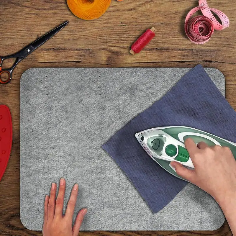 Wool Synthetic Fiber Ironing Mat Quilting Heat-Resistant Easy Press Great For Traveling And Travel Portable Ironing Board