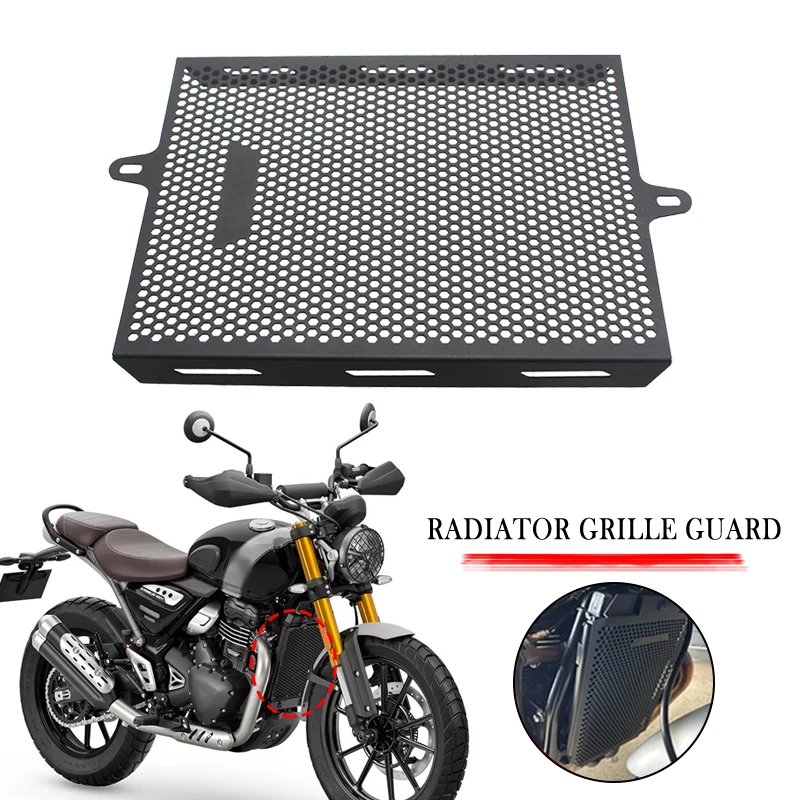 Motorcycle Fit For Scrambler400 X Speed400 Scrambler 400X Speed 400 2024 Radiator Grille Guard Protector Cover Accessories