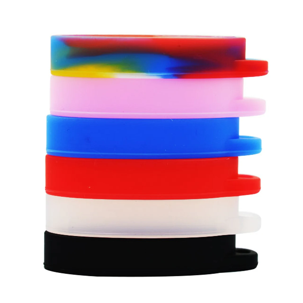 Colorful Silicone Ring Protective Ring Lanyard Band 40mm for Box Mechanical Rod with Hole Hanging Loop Office Products Wholesale