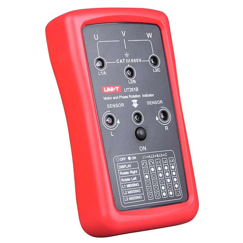 

UNI-T UT261B AC voltage phase sequence phase loss indicating phase sequencer and motor steering instrument Test Meter