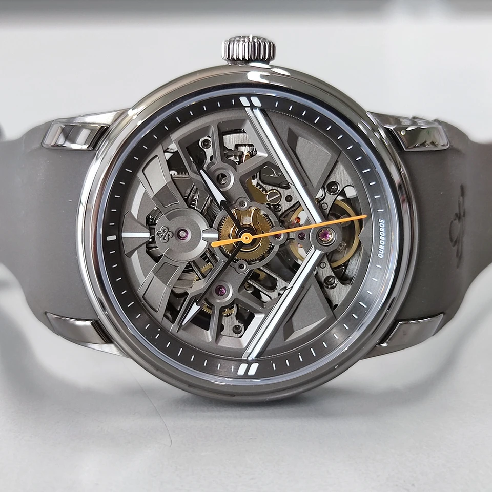 SIBOSUN Orologio da taschino Antique Phoenix e Dragon Skeleton Mens meccanico Nero Half Hunter Hand Wind
