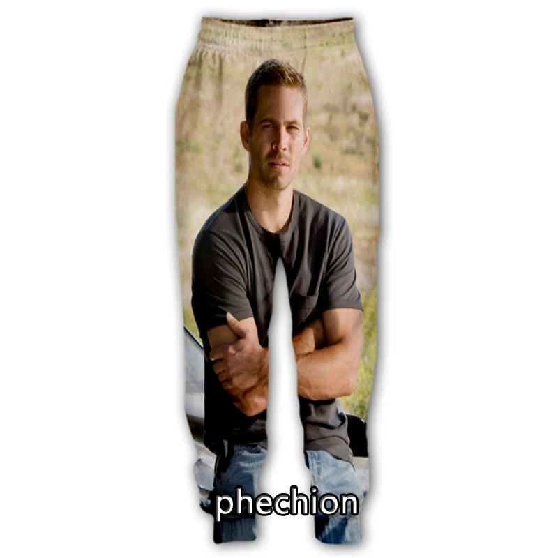 

phechion New Men/Women Paul Walker 3D Printed Casual Pants Fashion Streetwear Men Loose Sporting Long Trousers F267