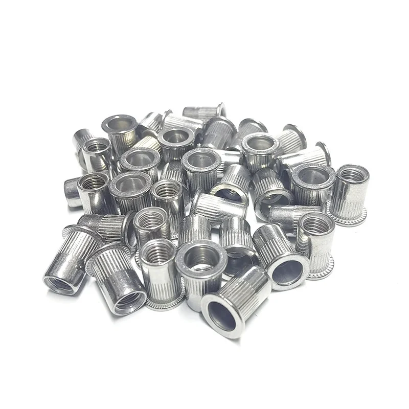 2/5/10/20/30pcs Blind Rivet Nut Stainless Steel Rivnut M3 M4 M5 M6 M8 M10 M12 Zinc Plated Threaded Inserts for Housings Panels