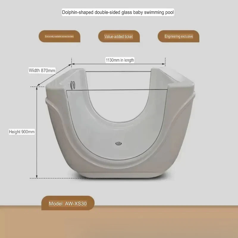 Cross-Border Acrylic Children'S Infant Thermostatic Doll Bathtub Pool Commercial Mother And Store