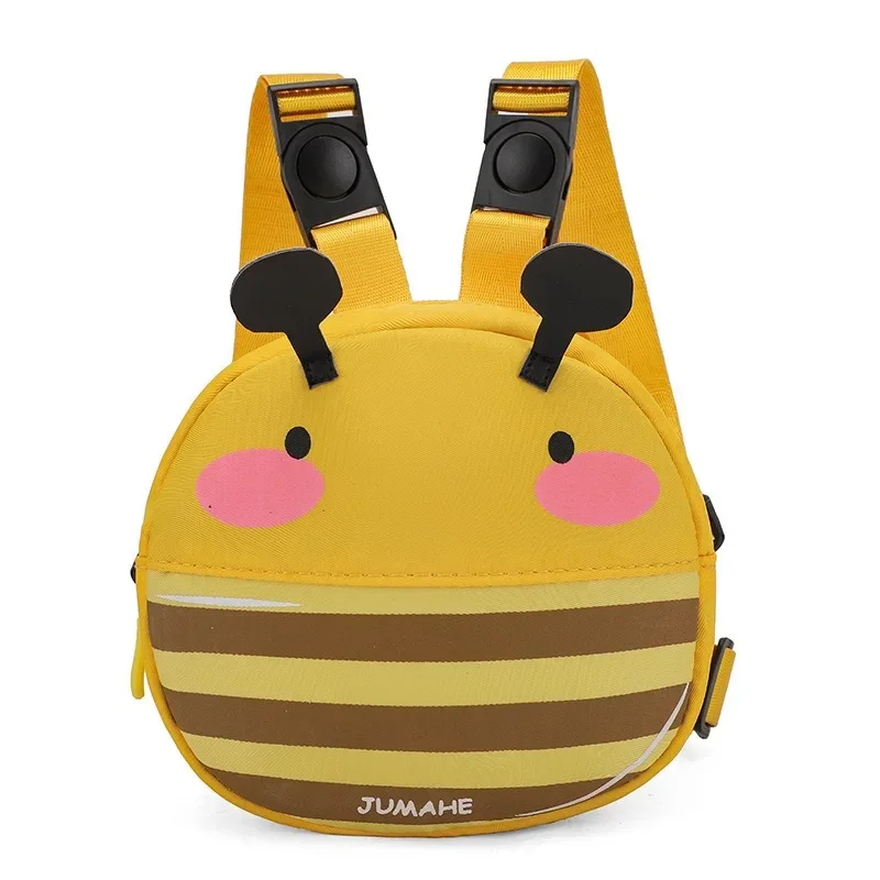 Cute Animal Small Dog Harness Backpack Cartoon Pet Saddle Bag Travel Outdoor Snack Poop Bag