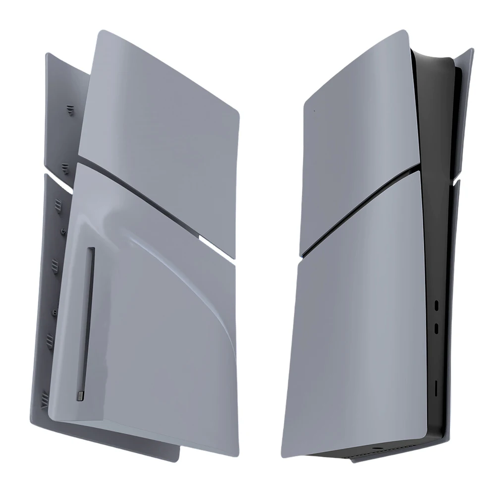ABS Hard Case Frontplatte Konsolenabdeckung Staubdichte Seitenplattenschale Frontplatte Gehäuseabdeckung für PS5 Slim Disc/Digital Edition Konsole