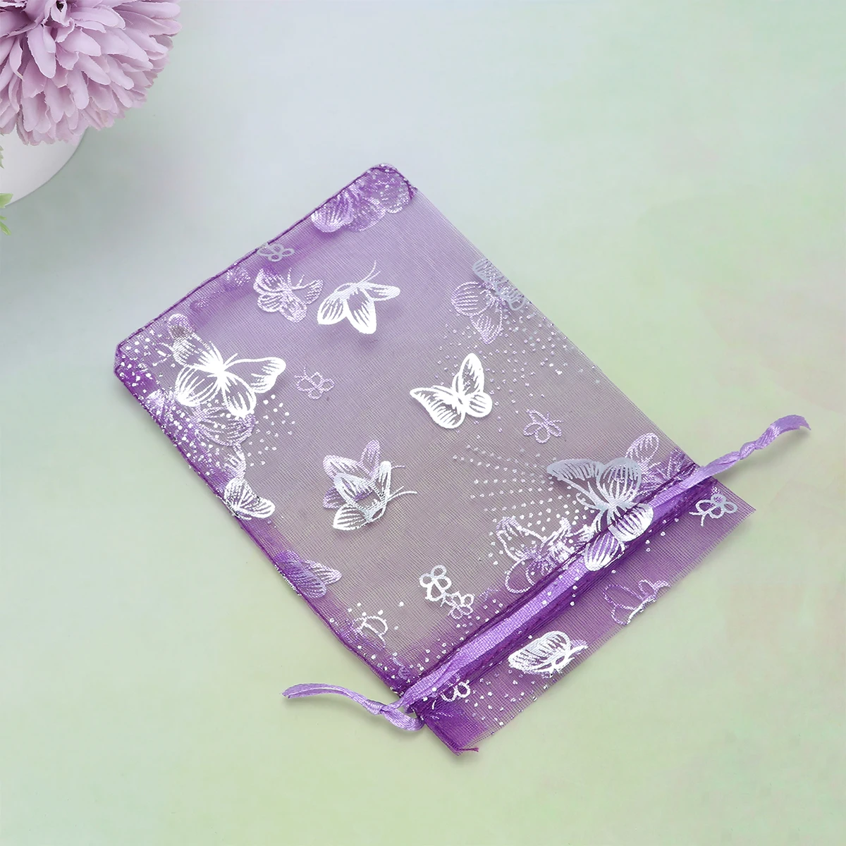 

100 PCS Bags for Party Favors Gift Yarn Christmas Jewelry Pouches Reusable Medium Size
