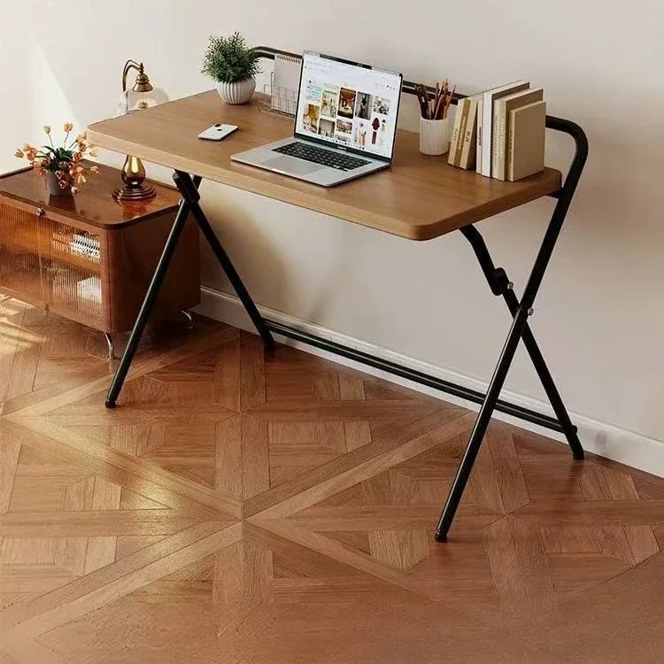 Home Foldable computer desk Student study writing table Simple bedside small table Free installation desk