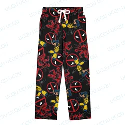 Deadpool and Wolverine Team Trousers Adult Loungewear Sleep Pajama Pants Oversized Adult/Kids Pajama Long Pants 3D Printed Pyjam