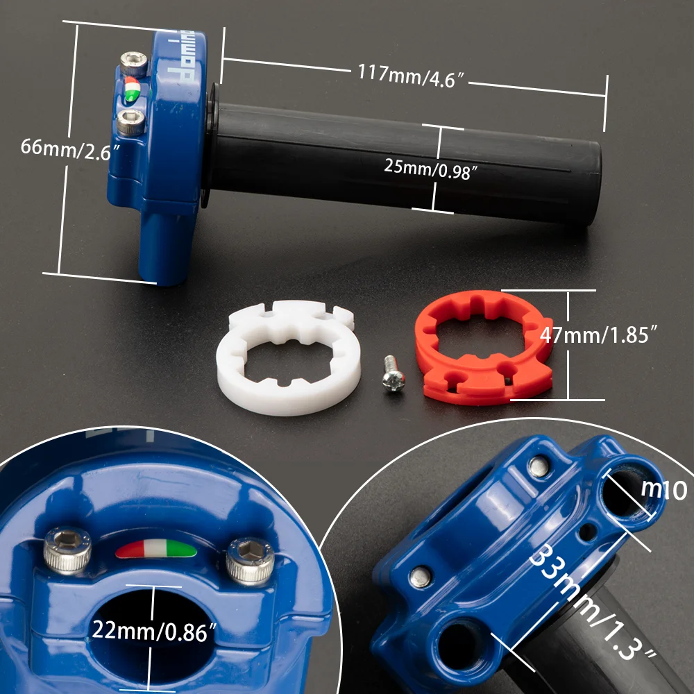 Motorbike accessories modification large displacement big twist oil big twist oil filler turn handle double line throttle seat