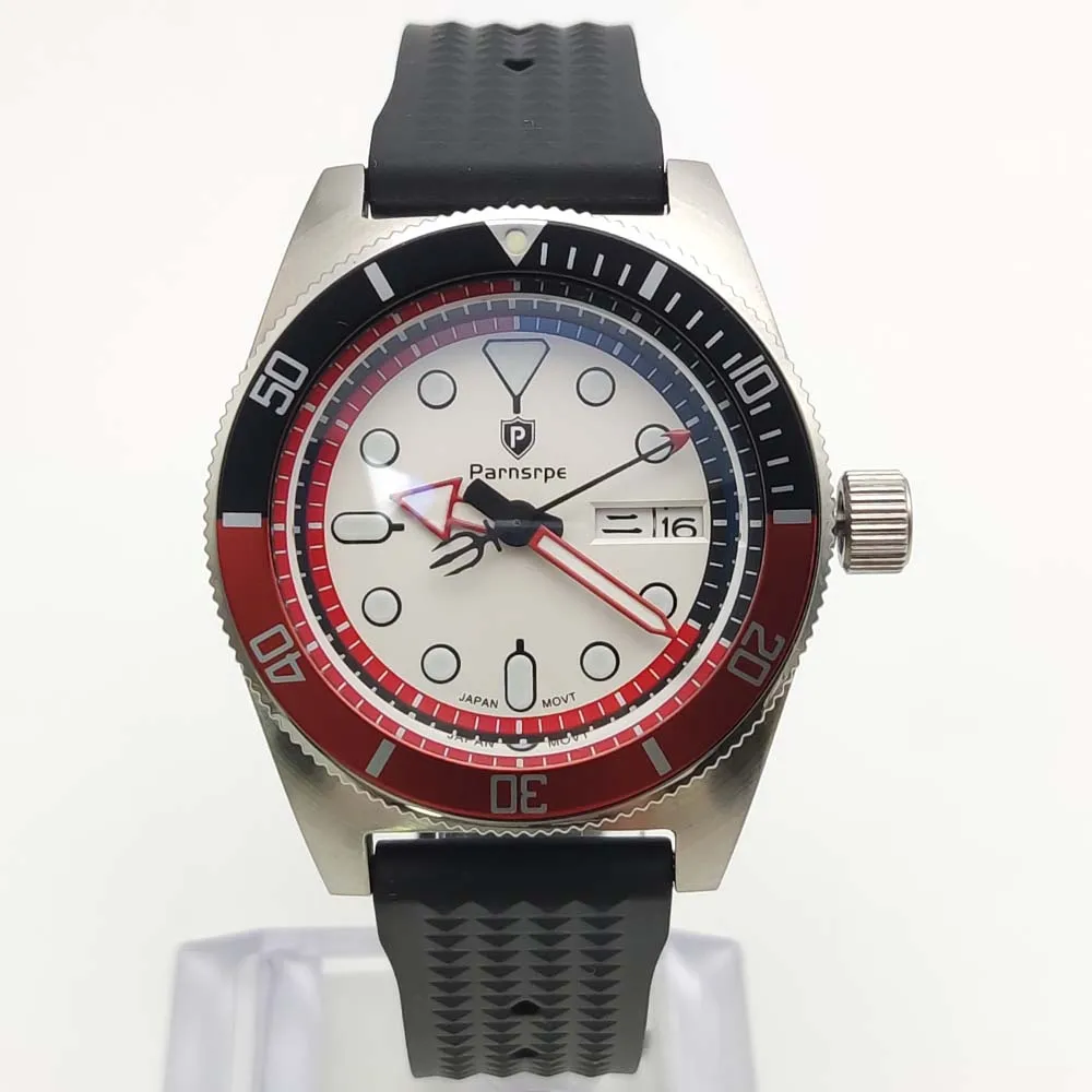 

Quality Men's 40mm NH36 Watch Rubber Strap Sapphire glass 316L Stainless Steel Waterproof C3 Luminous