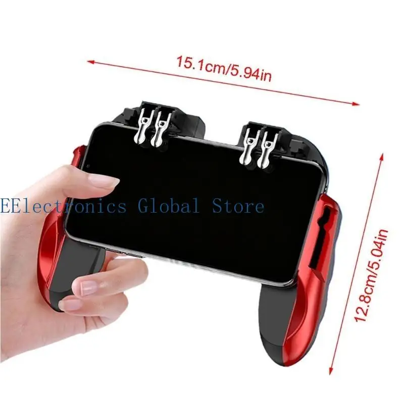 462B Mobile Game Controller Four-finger Connection Mobile Gaming Trigging For  gaming grip game view 6