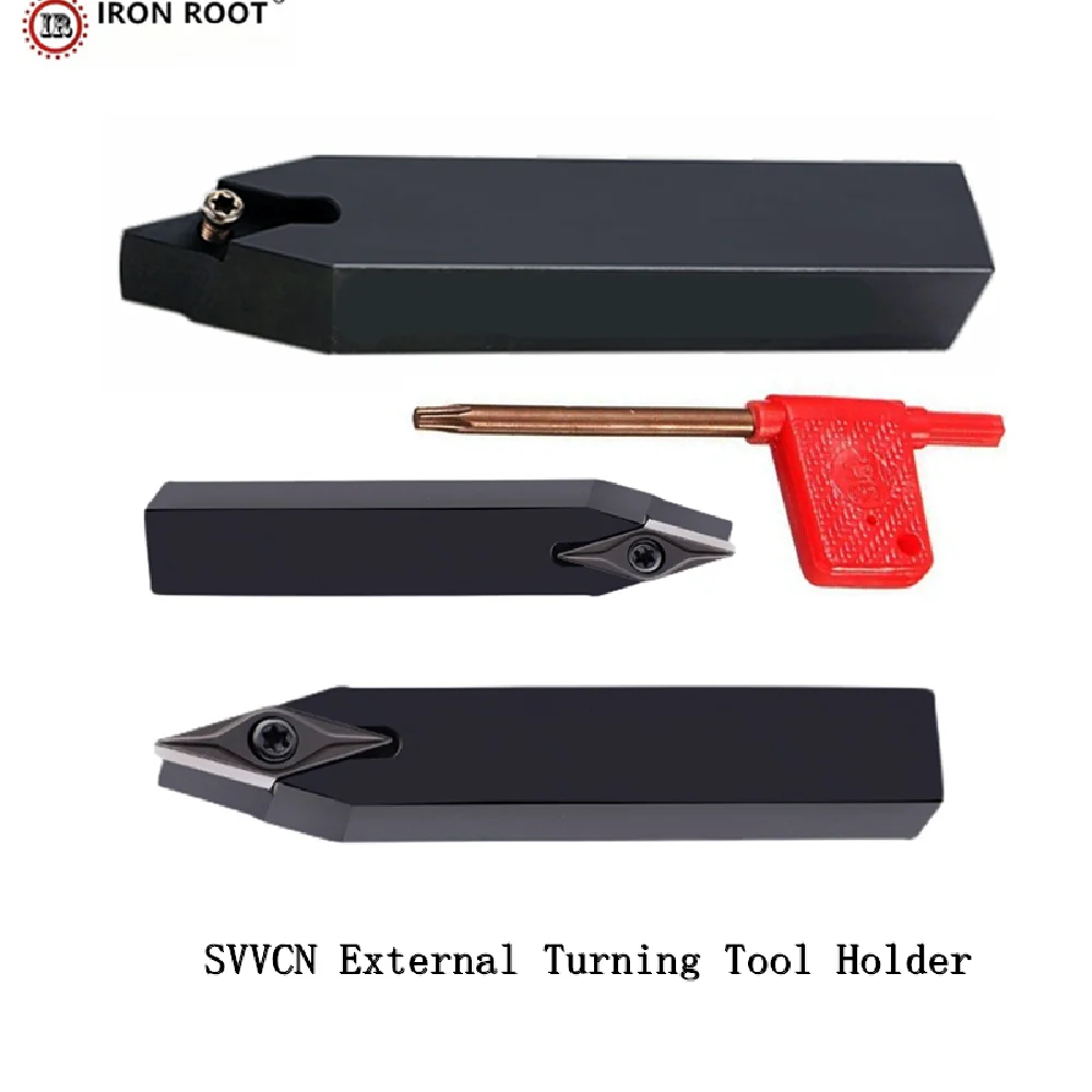 IRON ROOT 1P SVVCN1616H16,2020K16,1616H11,2525M16 Woodworing Tools CNC Lathe Turning Tools External Turning Tool Holder VNMG16