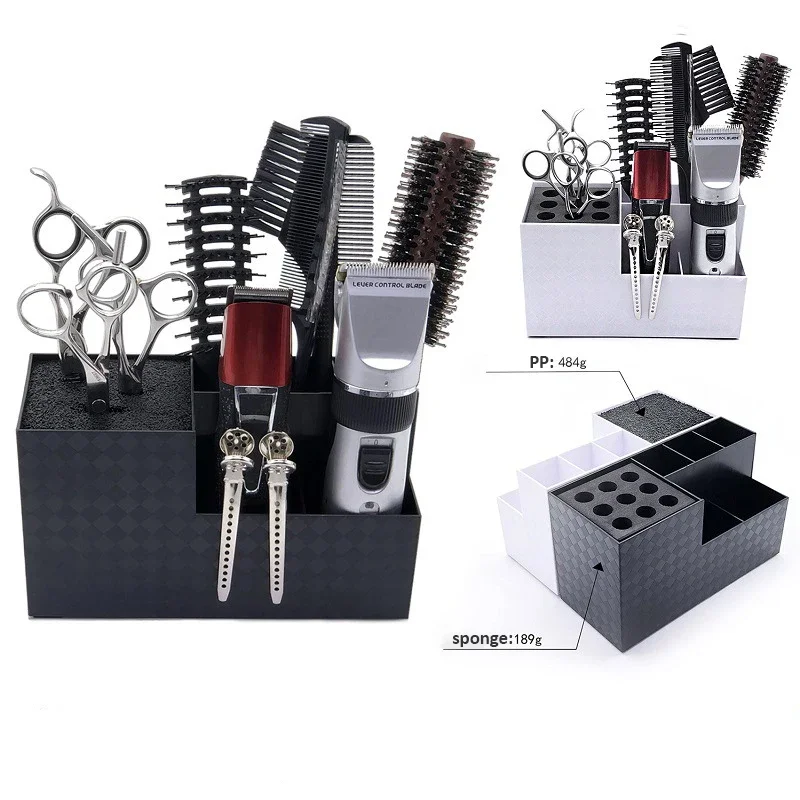Hairdressing Tool Storage Box Removable Holder Styling Tool Bathroom Countertop Cosmetic Hair Clips Organizer For Hairdressing