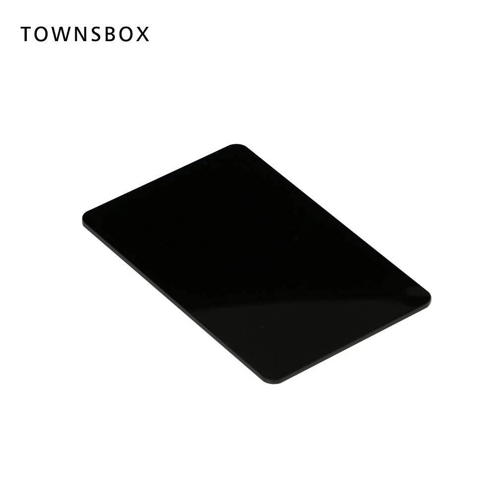 不透明ブラックホワイト 1 ピース 1/8 インチ厚レーザー切断アクリルシートプレキシガラスキャストスクエアパネル角丸コーナー