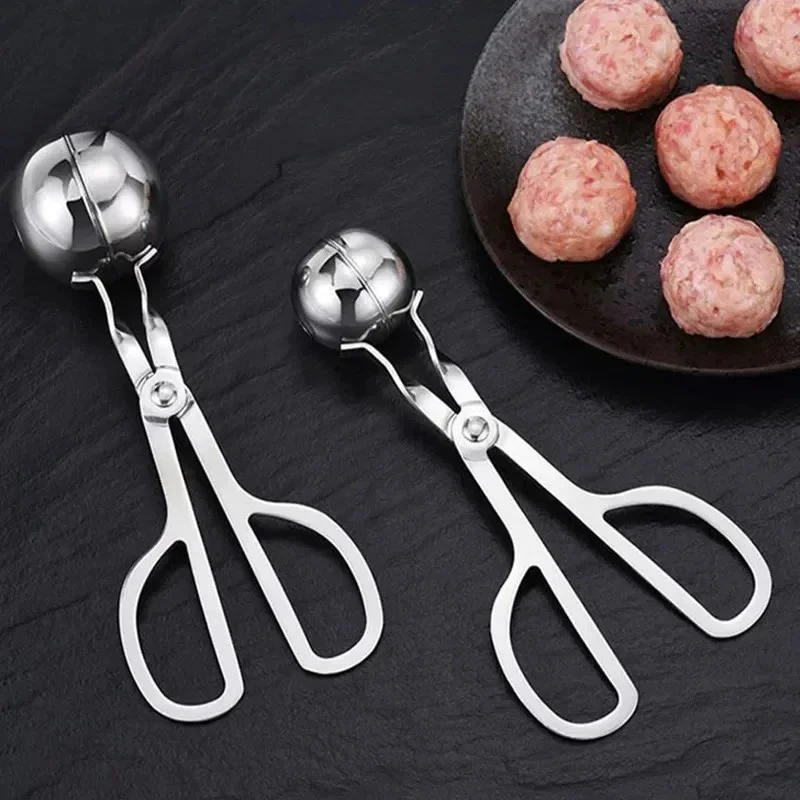 1-4pcs Food Grade Stainless Steel Meatball Maker Household Manual Meat Ball Making Tool Kitchen Gadget