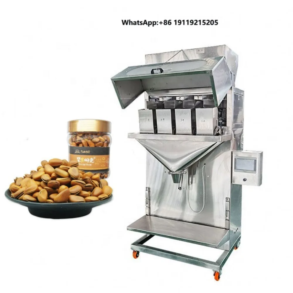 Semi Automatic 2 Scales 1kg 2kg Granule Grains Rice Beans Nuts Sugar Filling Packing Machine Weigh Filler