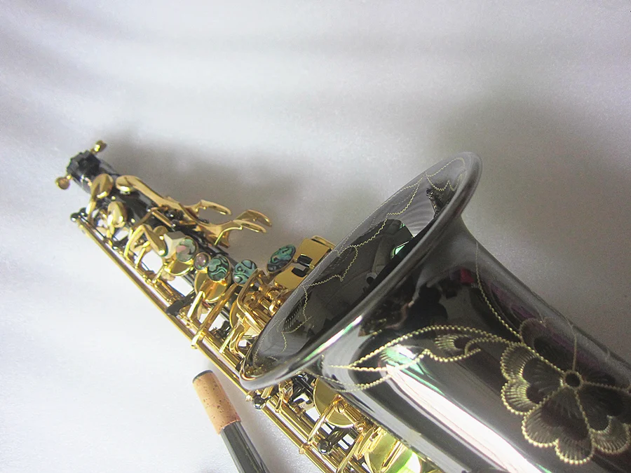 Fast shipping  Brand NEW Alto Saxophone Electroplated Nickel Gold Key Professional Super Play Sax With Case 2026