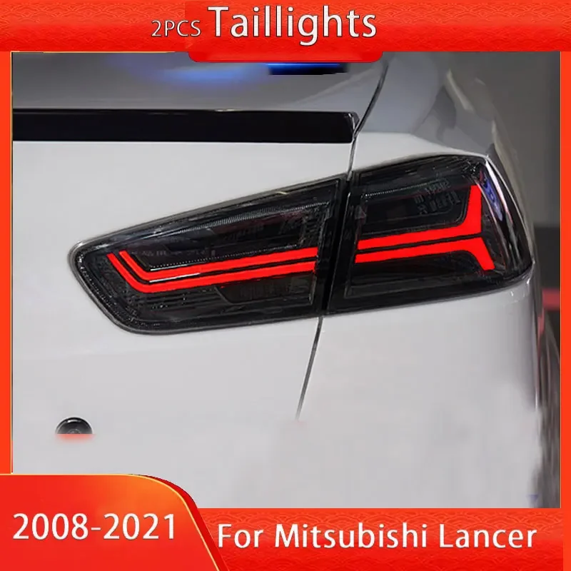 TailLamps for  Mitsubishi Lancer & EVO X 2008-2021 Dynamic Animation DRL w/Sequential, Pair Rear Lamp Assembly