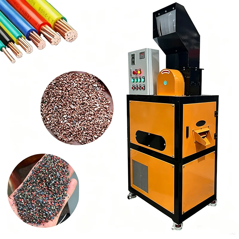 Fully Automatic Waste Cable Granulator Industrial Copper Wire Separator Scrap Copper Granule Making Equipment