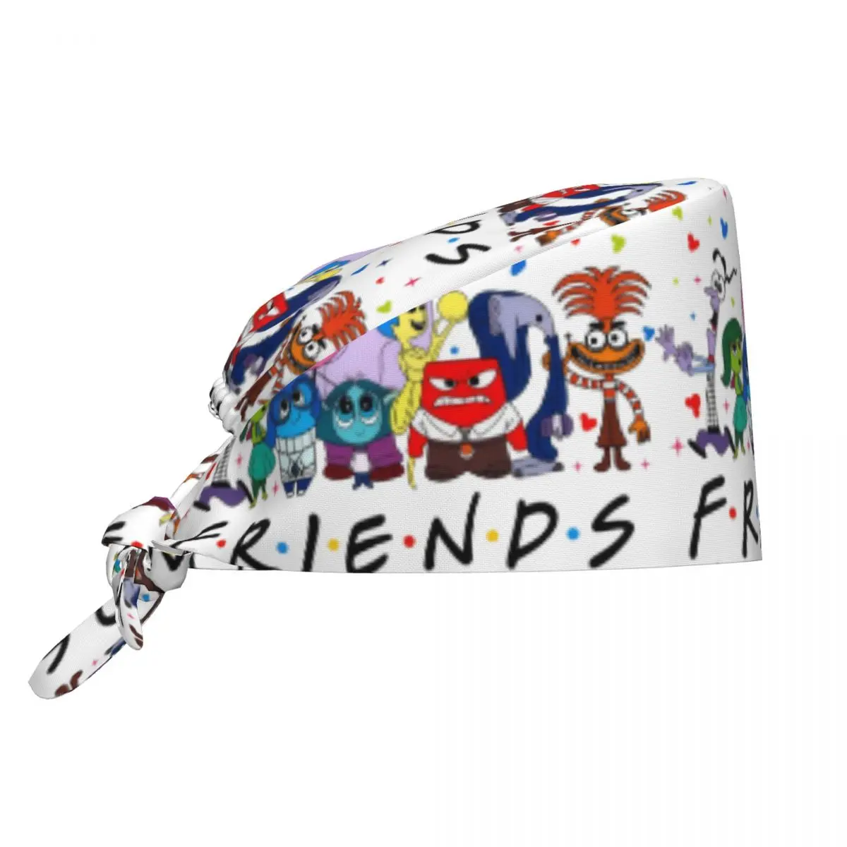 Custom Inside Out Friends Anime Medical Staff Scrubs Hat Men Women Cartoon For Chef Hat Scrub Caps