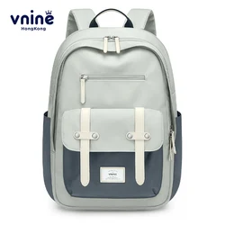 V.NINE Unisex Backpack Light Green Backpacks Aesthetic 15 6 inch Laptop Bag Pack Anti Theft Compartment Commuter Bags Couple