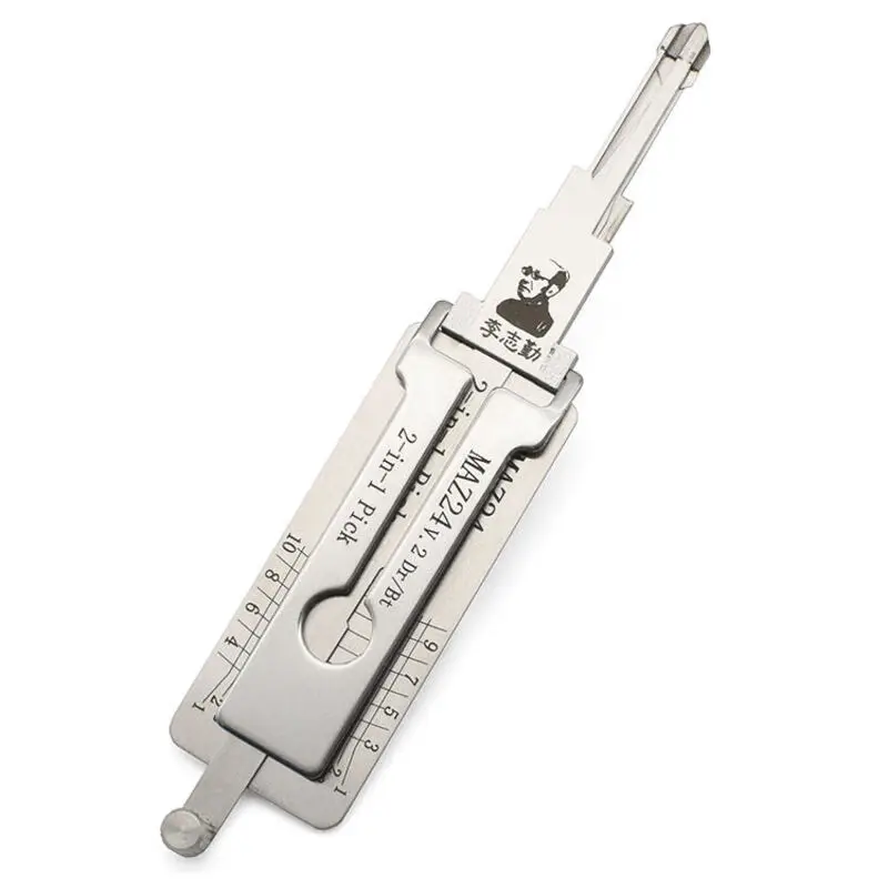 Lishi MAZ24 V.2 2 in 1 Locksmith Tool Lock Pick & Decoder Flat Milling for Mazda 2/3/5/6/8 Models