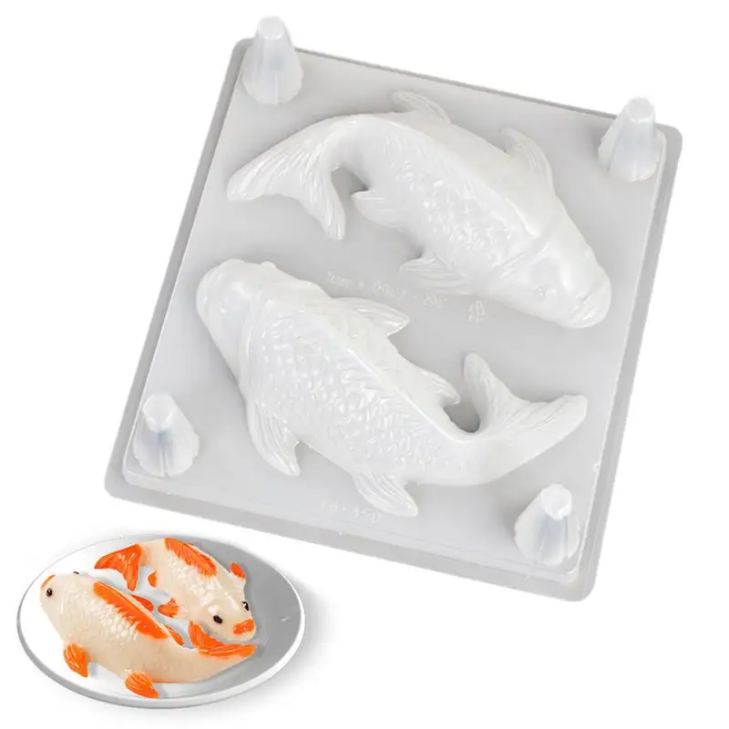 Mold for Baking 3D Koi Fish Shape Plastic Cake Chocolate Jelly Mold Cake Mold Chocolate Mold Cake Decorating Tool Kitchen Gadget