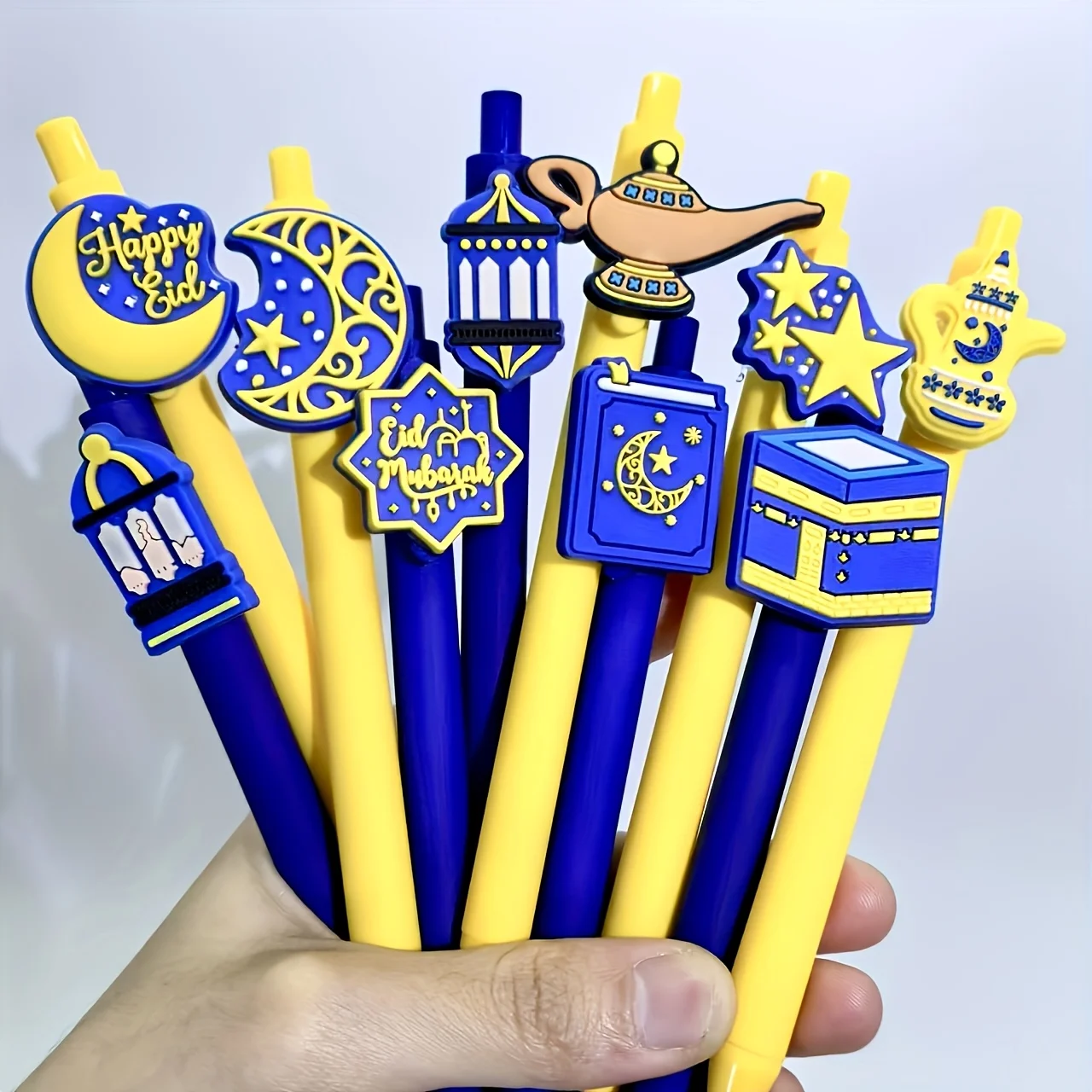 

5pcs/10pcs/15pcs Ramadan-themed ballpoint pens, black ink, quick-drying ballpoint pens, student writing gift pens