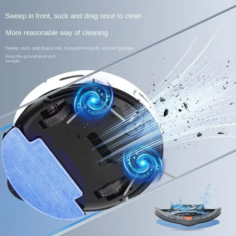 Auto Robotic Vacuum Cleaner D2-001 with Fully Automatic Recharging & Path Planning All-in-One Cleaning Machine
