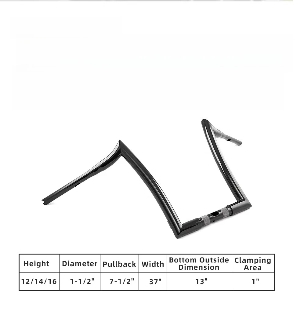 HD Custom Sportster Bobber Chopper Motorcycle Frame Body Parts Handlebar Mount Bicycle Smartphone Bars Handlebars Chiefdom Black
