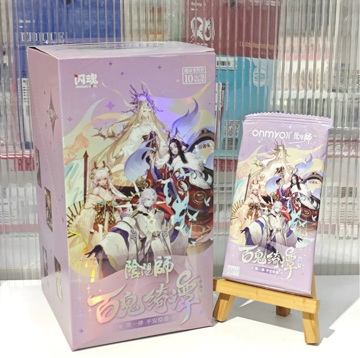 Коллекционные карты Onmyoji Hyakki Kidan серии 1 — Heian Picture Scroll, слепая коробка, подарочный набор