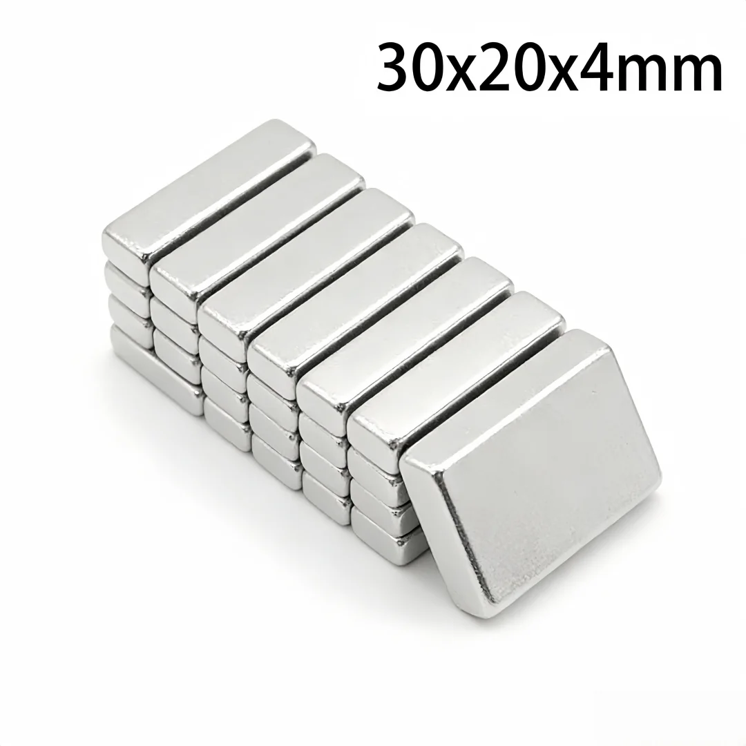 30x20x4mm Thick Sheet Powerful Magnets 30*20*4 Strong Block Magnets For Fridge DIY Building Scientific Craft 30x20x4
