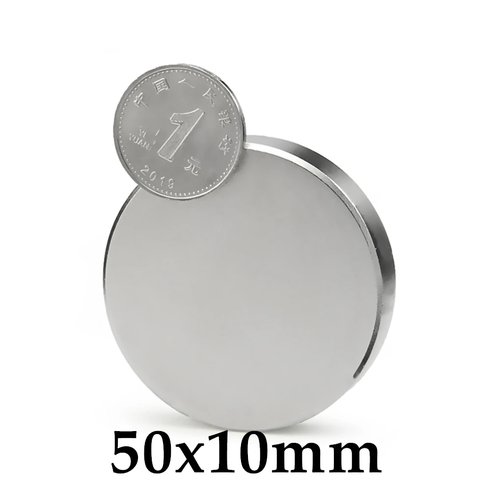 

1pcs Neodymium N35 Dia 50x10mm Strong Magnets Tiny Disc NdFeB Rare Earth For Crafts Models Fridge Sticking magnet 50x10mm