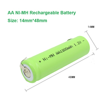 1.2v AA NIMH Battery For FS330 FS320 FS325 FS812 FS355 FS373 FS372 FS620 FLYCO SID Shaver AA Battery