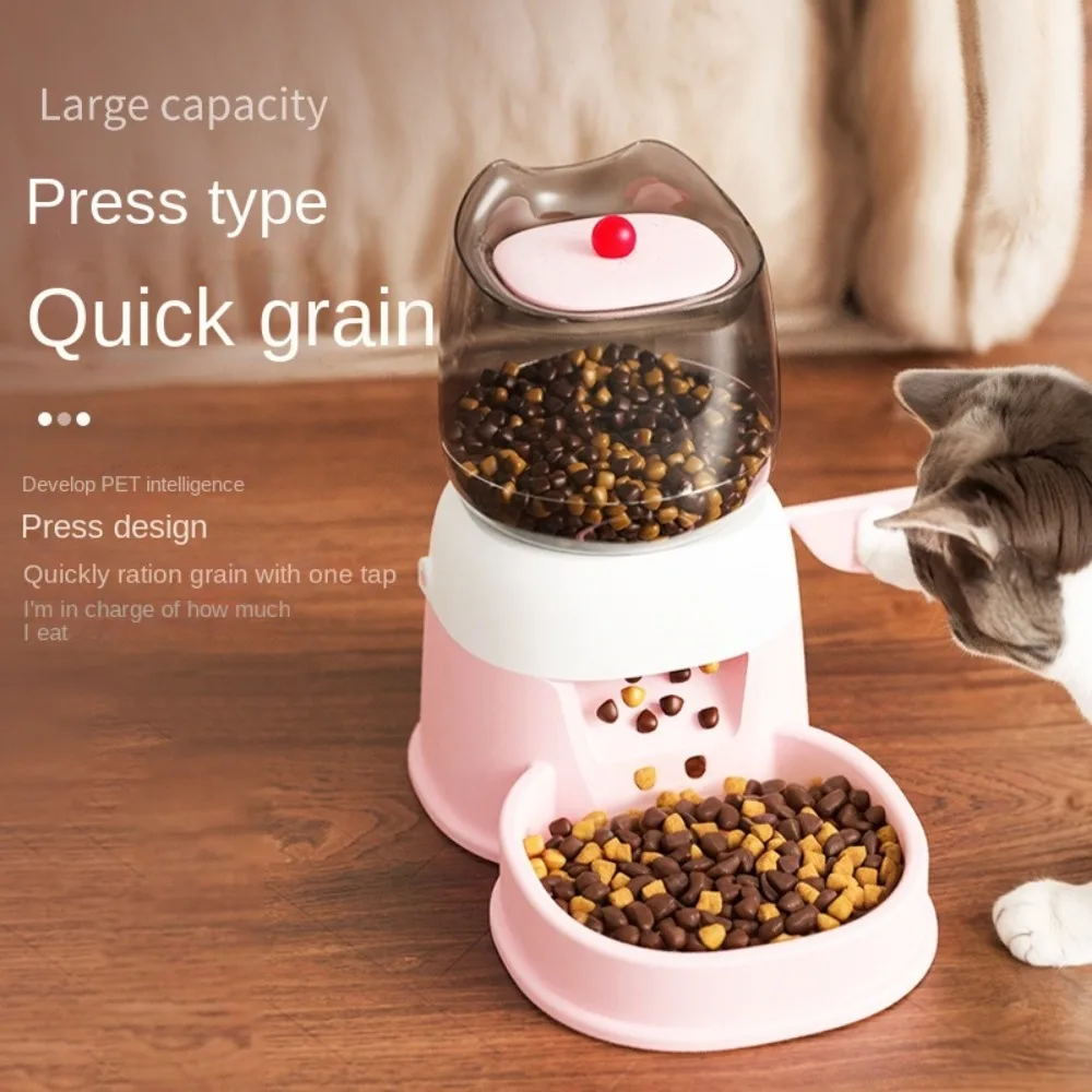 

Large Capacity Water Fountain Bowl Detachable Dry Wet Separation Automatic Pet Feeder with Water Fountain Dog Food Dispenser