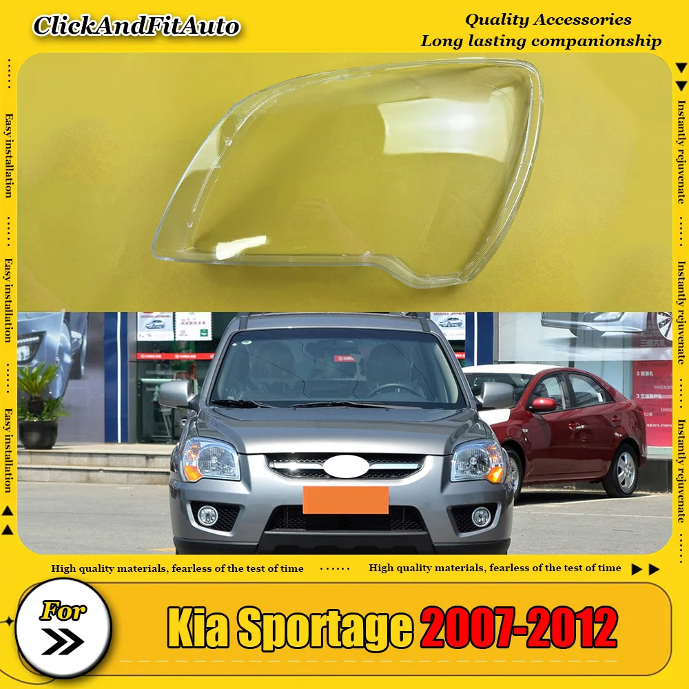 

Headlamps Cover Transparent Lampshade Headlight Shell Plexiglass Car Replacement Front Lens For Kia Sportage 2007-2012