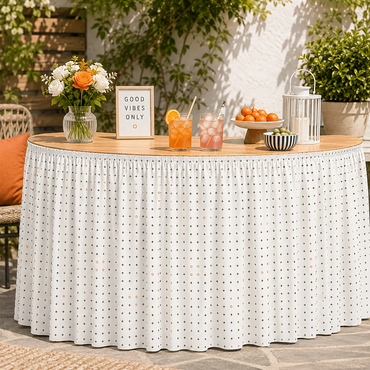 Simple beige checkered pattern. Suitable for restaurants, kitchens, offices, conference halls, and buffet tables.