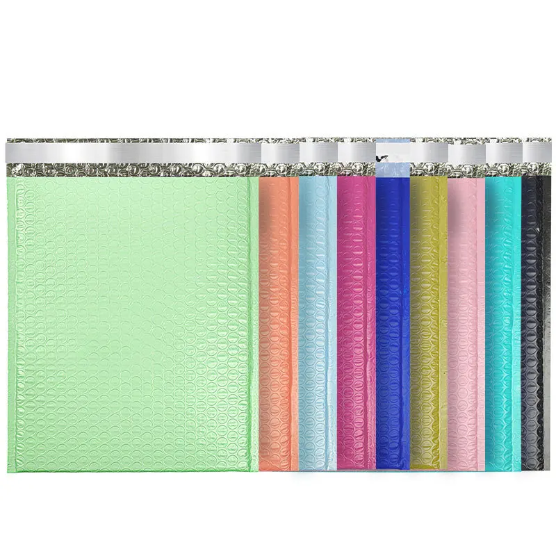 29x38cm Large Plastic Bubble Mailers Colored Shipping Packaging Bags Small Business Supplies Bubble Wrap Clothes Mailbags 50PCS