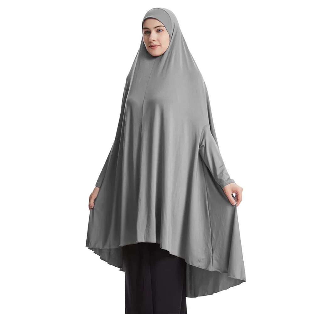 Imagem -02 - Vestido de Oração Khimar Grande para Mulheres Muçulmanas Abaya Lenço Niquab Islam Caftan Vestido Burka Serviço de Adoração Árabe Ramadã