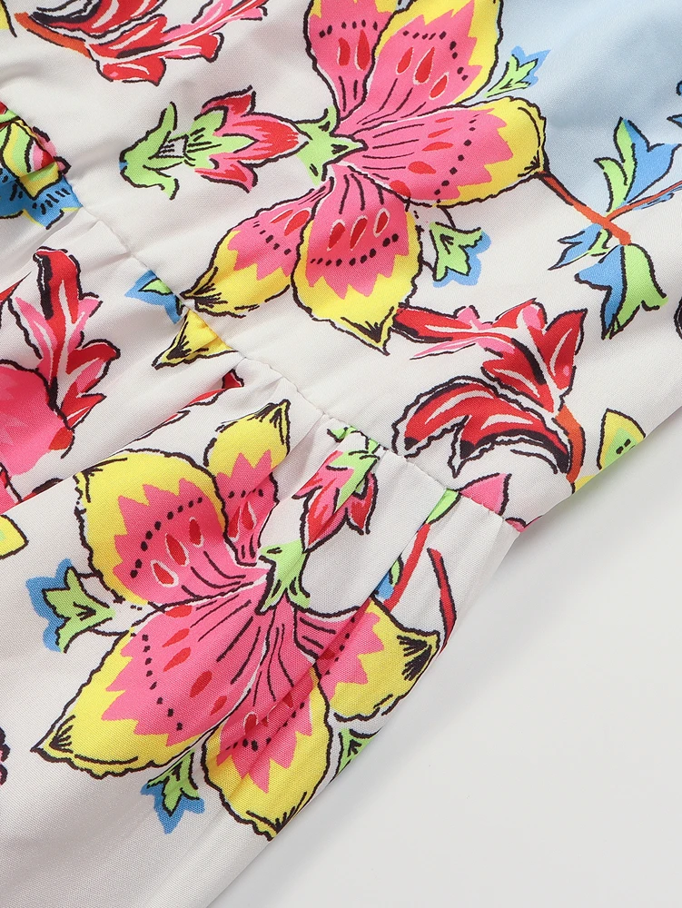 Novedad de verano de talla grande 2025, vestidos largos informales con cuello en V estampados para mujer, estilo informal para ir al trabajo a la moda