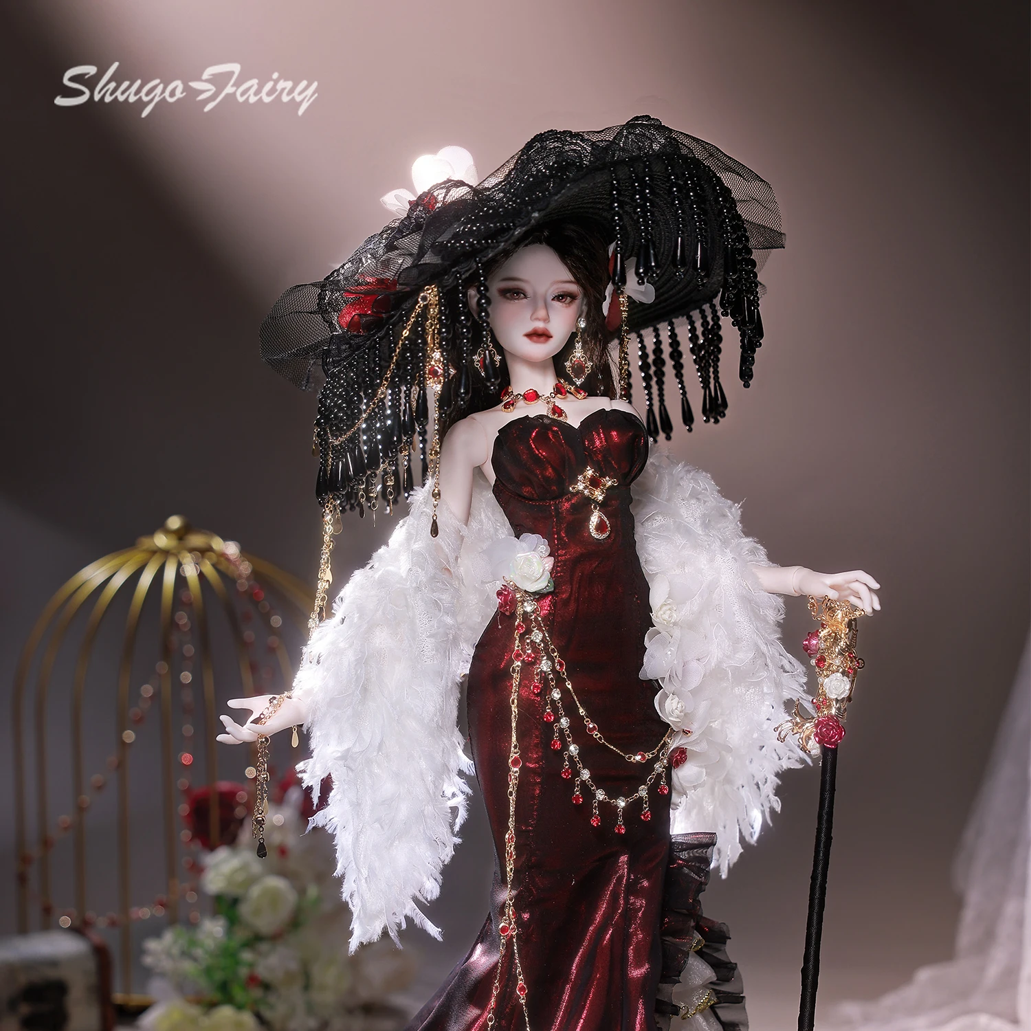 

ShugaFairy Anubis G 1/4 BJD Countess European Vintage Collectible Art Doll Exquisite Full Set Resin Body
