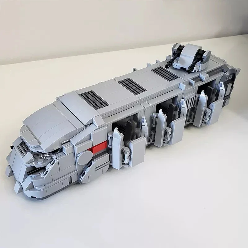 Space Wars Weapon Battleship MOC-38045 Imperial Trooper Transport Spaceship Building Blocks Toys Gift for Adults Kids 741PCS