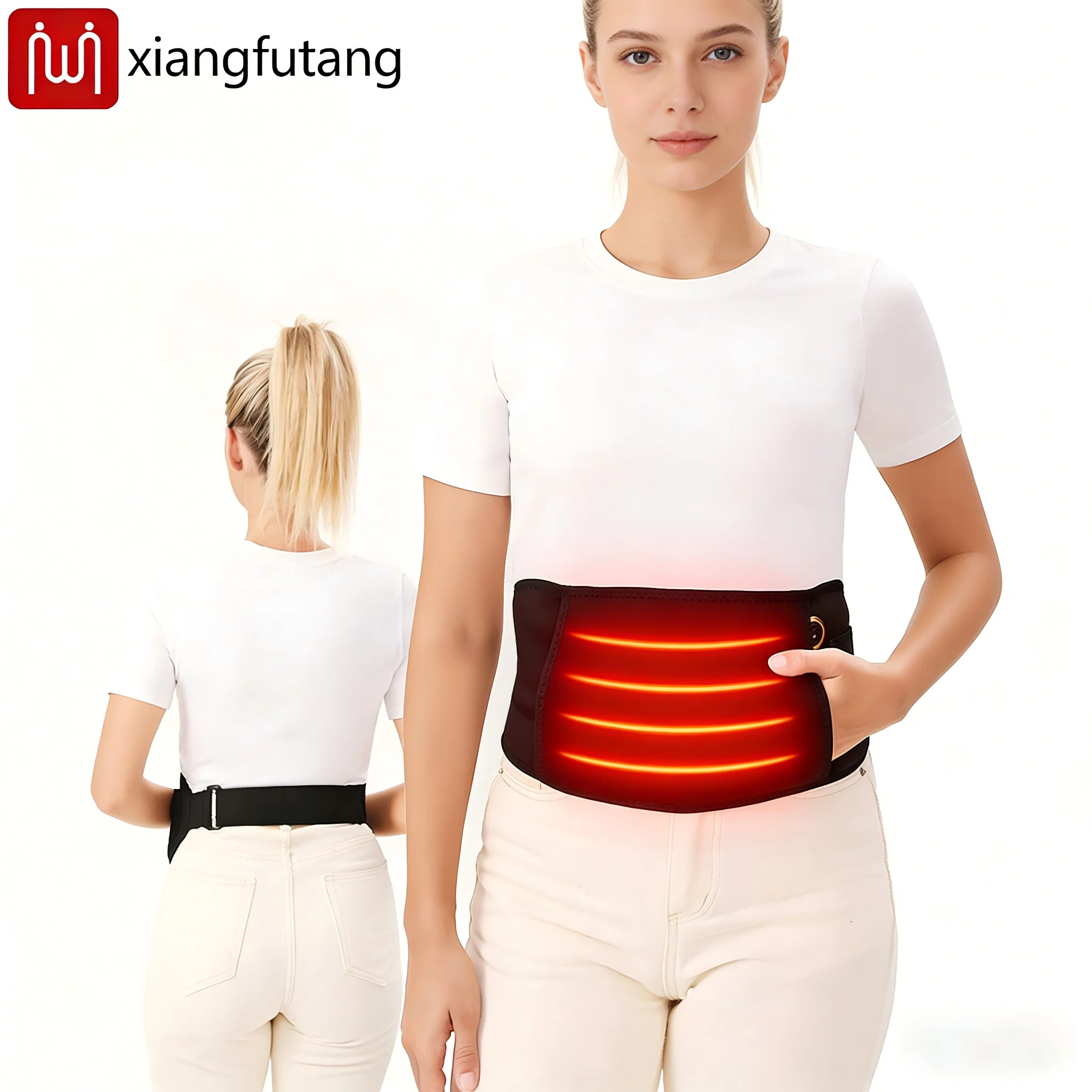 

Carbon Fiber Heating Belt - Relieves Menstrual Cramps & Cold Uterus Pain, Must-Have for Women, Perfect Gift Choice