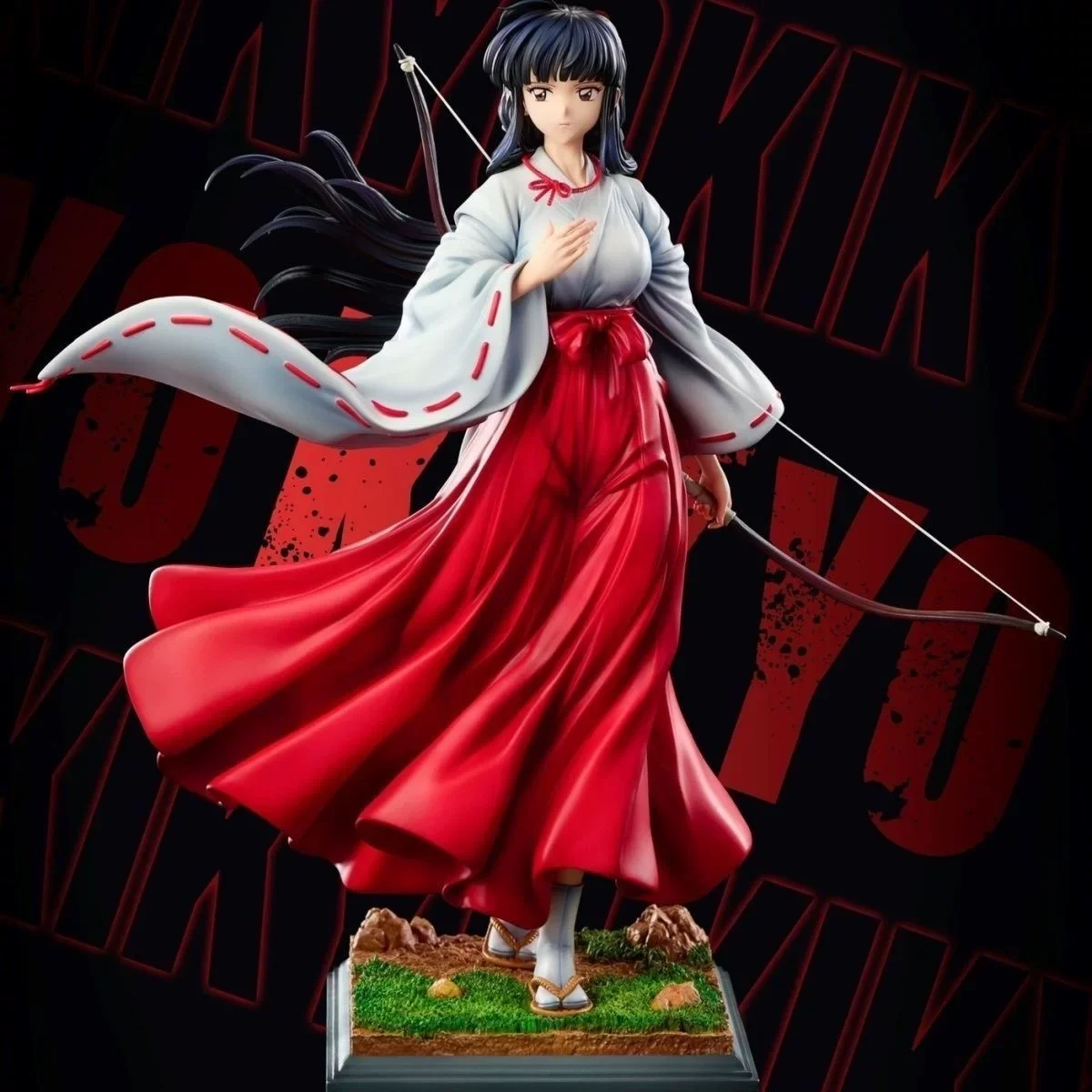 35cm Anime Standing Posture Kikyo 1/6 Action Figure Pvc Statue Model Toy Desktop Ornament Collection Home Decoration Gift Figure
